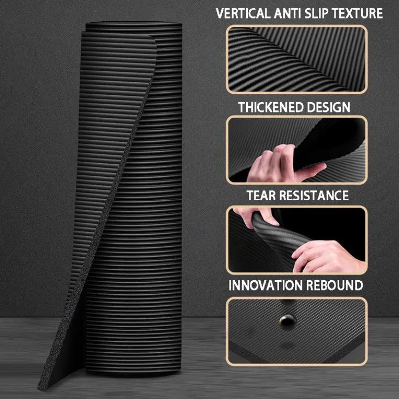 Extra Thick Yoga Mat 20mm – Extra Long 79 x 35 Inch Non-Slip Exercise Mat for Men, High-Density Cushioning for Pilates, Fitness, Stretching & Home Gym Workouts
