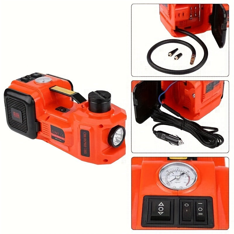 5Ton Heavy Duty 12V DC Automotive Floor Jack Lift - Electric Hydraulic Garage And Emergency Equipment For Car Repair And Maintenance
