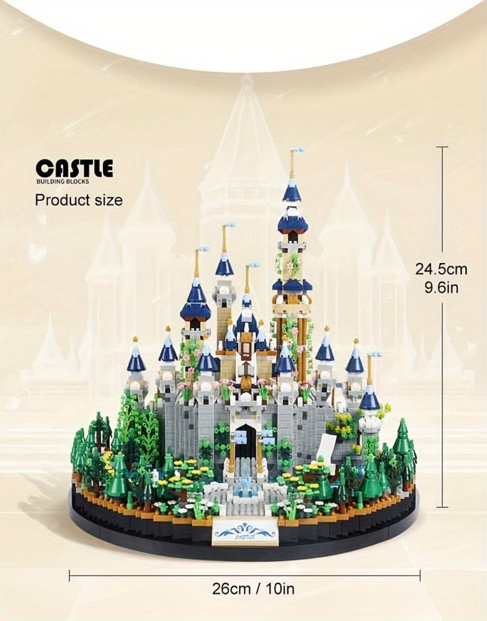 3600PCS Princess Castle Building Blocks Fairytale Palace STEM Micro Brick Architecture Kit for Girls Ages 8+ – Creative Birthday Christmas Valentine's Day Gift, Home Room Decor Display Piece