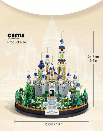 3600PCS Princess Castle Building Blocks Fairytale Palace STEM Micro Brick Architecture Kit for Girls Ages 8+ – Creative Birthday Christmas Valentine's Day Gift, Home Room Decor Display Piece
