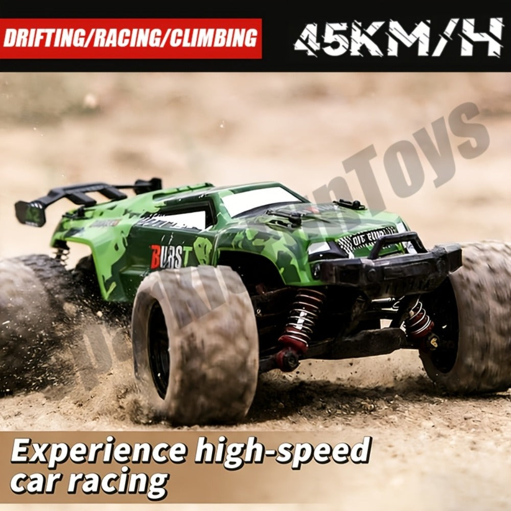 Alloy RC Truck for Kids 2.4GHz Off-Road Remote Control Car – All-Terrain Rechargeable Metal Body, Safe for Boys & Girls Ages 3 4 5 6 7, Best Birthday Easter Christmas Gift Toy