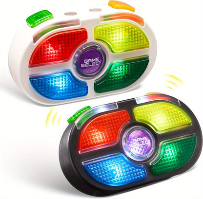 Portable Handheld Gaming Device 2-Pack – 7-Button Electronic Game with 4 Modes, Light & Sound, Memory & Speed Battle for Kids Ages 8+, Fun Party Favor & Christmas Gift
