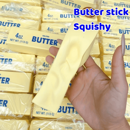 7pcs Squeeze Stick Sensory Stress Relief Toys Set – Slow Rise Squishy Butter Sticks for Kids Adults Anxiety Relief Fidget Sensory Play Gift
