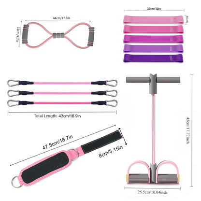 Pilates Workout Equipment for Women – Full Body Home Gym Fitness Set for Leg Training, Abdominal Toning & Arm Slimming, Yoga Strength Training Gear for Home Pilates, Core & Waist Sculpting