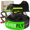 Heavy Duty Recovery Tow Strap, 4000/6000LBS Break Strength (3"x30'/2"x20'), Emergency Recovery Strap Tow Rope for Truck for JEEP ATV UTV Offroad 4x4 Use & More, Towing Strap with 2pcs D Ring Shackles, Reflective Safety Flag, Storage Bag