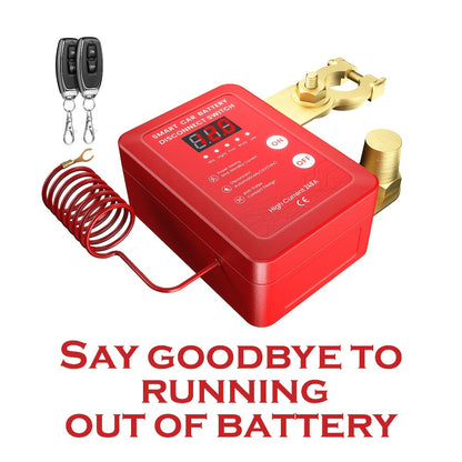 Wireless Battery Kill Switch – 12V/24V 240A Remote Control Cutoff with LED Voltage Indicator, Auto Shutdown, Emergency Stop for Car Truck Boat RV ATV Motorcycle