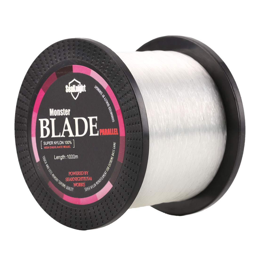 Monofilament Fishing Line 1000M / 1093Yds – Nylon Mono Line for Freshwater & Saltwater, 2-35LB, Black & White