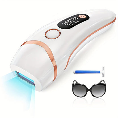 IPL Hair Removal Device for Women & Men, 999,000 Flashes Permanent Hair Remover with 3 Functions (HR/SC/RA), 9 Energy Levels, 2 Light Modes, Full Body Use – Face, Legs, Bikini, Underarms