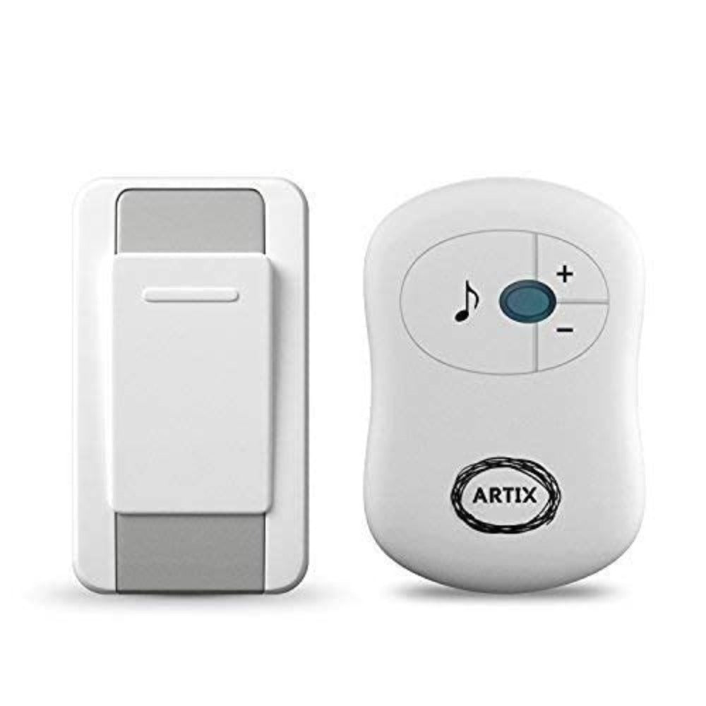 Wireless Doorbell Kit 36 Chimes 100M Range Waterproof – Adjustable Volume 25-110dB, Plug-In Receiver & Push Button Transmitter, No Wiring Easy Install for Home Office Store & Classroom