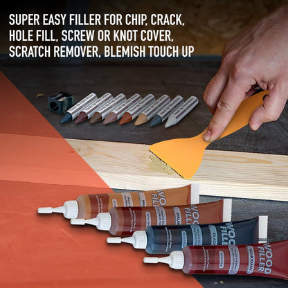 Wood Scratch Repair Kit Furniture Touch Up Markers Scratch Stain Repair Pens for Wood Furniture Tables Desks Floors Bedposts Cabinets Dark Light Mixed Colors 13 PC or 34 PC Carpenter Essential