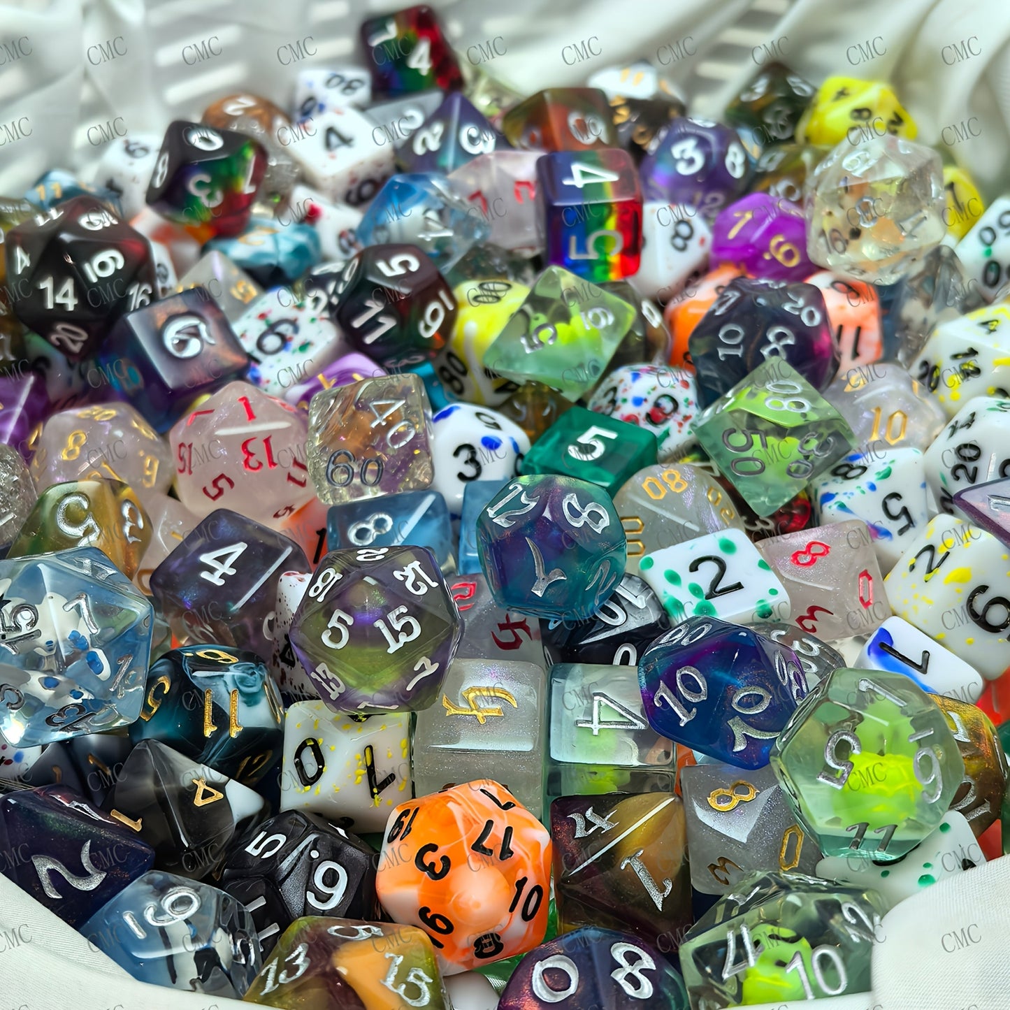 DnD Polyhedral Dice Bulk Set 2.2 LB ~135pcs – Random Mixed D4 D6 D8 D10 D12 D20 Assorted Acrylic Dice for Dungeons & Dragons Pathfinder RPG Tabletop Games Gamer Gift