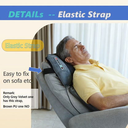 Full Body Shiatsu Massage Mattress – 10-Zone Vibration with Neck Kneading & Hot Compress, 12V Safety Voltage Massage Mat for Back Neck & Waist Relief, Home Relaxation Gift for Men Women
