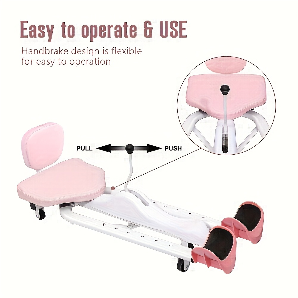Leg Stretcher Splits Trainer 2-in-1 – 180° Adjustable, 7-Level Foot Support, Backrest & Plank Support, Foldable Ligament Stretcher for Yoga, Dance & Gymnastics