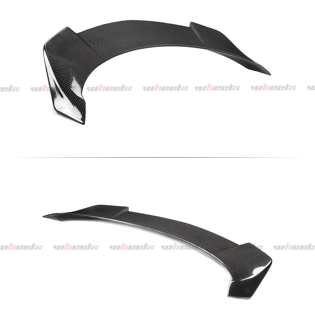 Rear Trunk Duckbill Spoiler for 2018-2022 for TOYOTA Camry All Models SE XSE XLE LE 4-Door, High Kick V-Style Trunk Lid Spoiler Wing, Gloss Black/ Carbon Pattern, 1pc