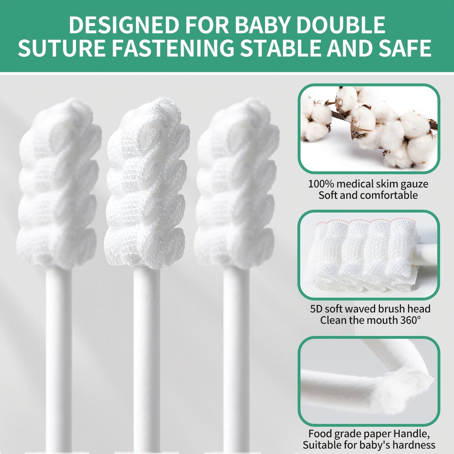 Baby Oral Care - 48-pcs Tongue Cleaner Toothbrush