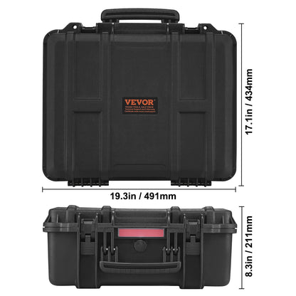 Hard Pistol Case IP67 Waterproof – TSA Approved Lockable Handgun Case with XPE Pre-Cut Foam Lining, Pressure Release Valve & Dual Padlock Holes for Safe Firearm Transport & Storage
