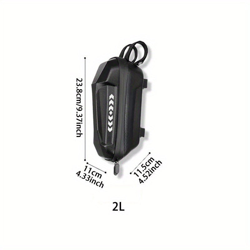 Electric Scooter Handlebar Bag Front Storage 2L Large Capacity – Portable Waterproof Handlebar Pouch for Phone, Wallet & Essentials, Universal Fit for E-Scooter, Bike & Bicycle
