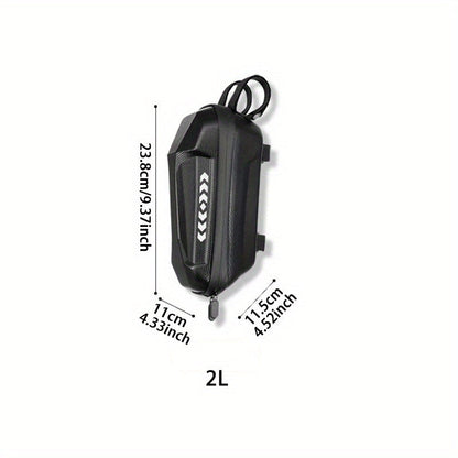 Electric Scooter Handlebar Bag Front Storage 2L Large Capacity – Portable Waterproof Handlebar Pouch for Phone, Wallet & Essentials, Universal Fit for E-Scooter, Bike & Bicycle
