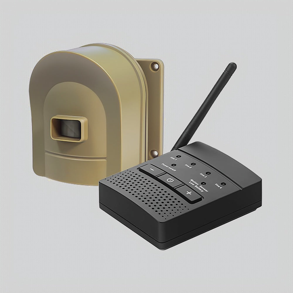 Driveway Alarm Wireless Sensor System 1/2 Mile Range – Motion Sensor Detector for Home, Mailbox & Perimeter Security, Battery Operated, 38 Ringtones