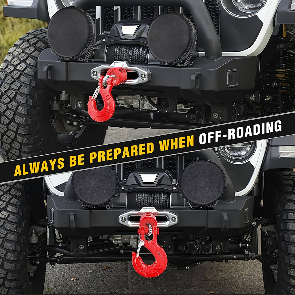 Forged Steel Winch Hook 3/8" Clevis Slip Hook Sets, Included Allen Wrench, Max 35, 000 Lbs, Suitable for ATV, UTV And Off-Road Vehicles, Winch Hooks, Towing Parts