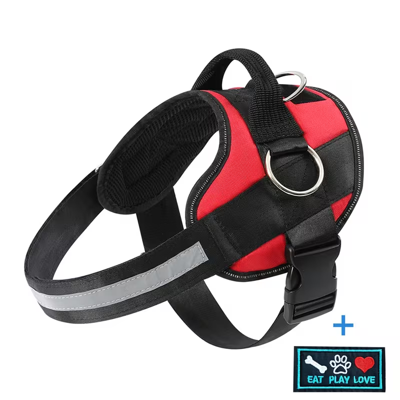 Breathable Reflective Dog Harness with Control Handle – Adjustable Outdoor Vest for Walking Running Hiking – XS to XXL