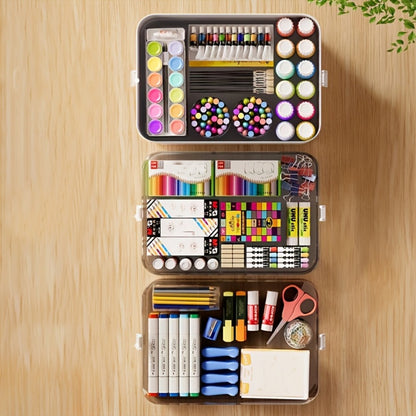 Clear Home Storage Container with Carry Handle and Large-Capacity Storage detail image - detail view 9