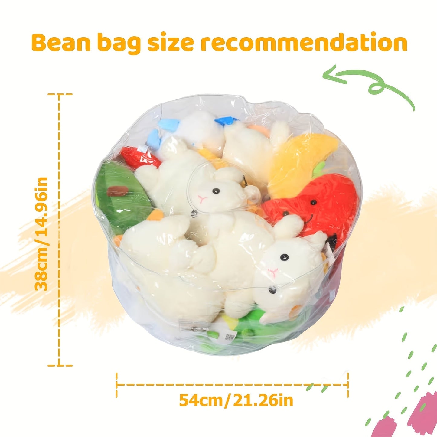 Kids Storage Sofa shown in the 19.69inch Round Stool, Transparent Model (without Doll) option