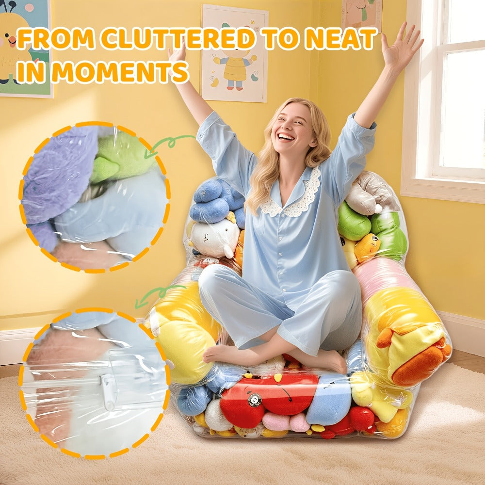 Clear Kids Storage Sofa with Large-Capacity Storage for Organized Everyday Storage detail image