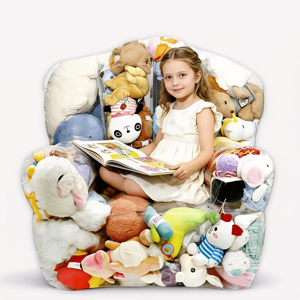 Clear Kids Storage Sofa with Large-Capacity Storage for Organized Everyday Storage detail image - detail view 8