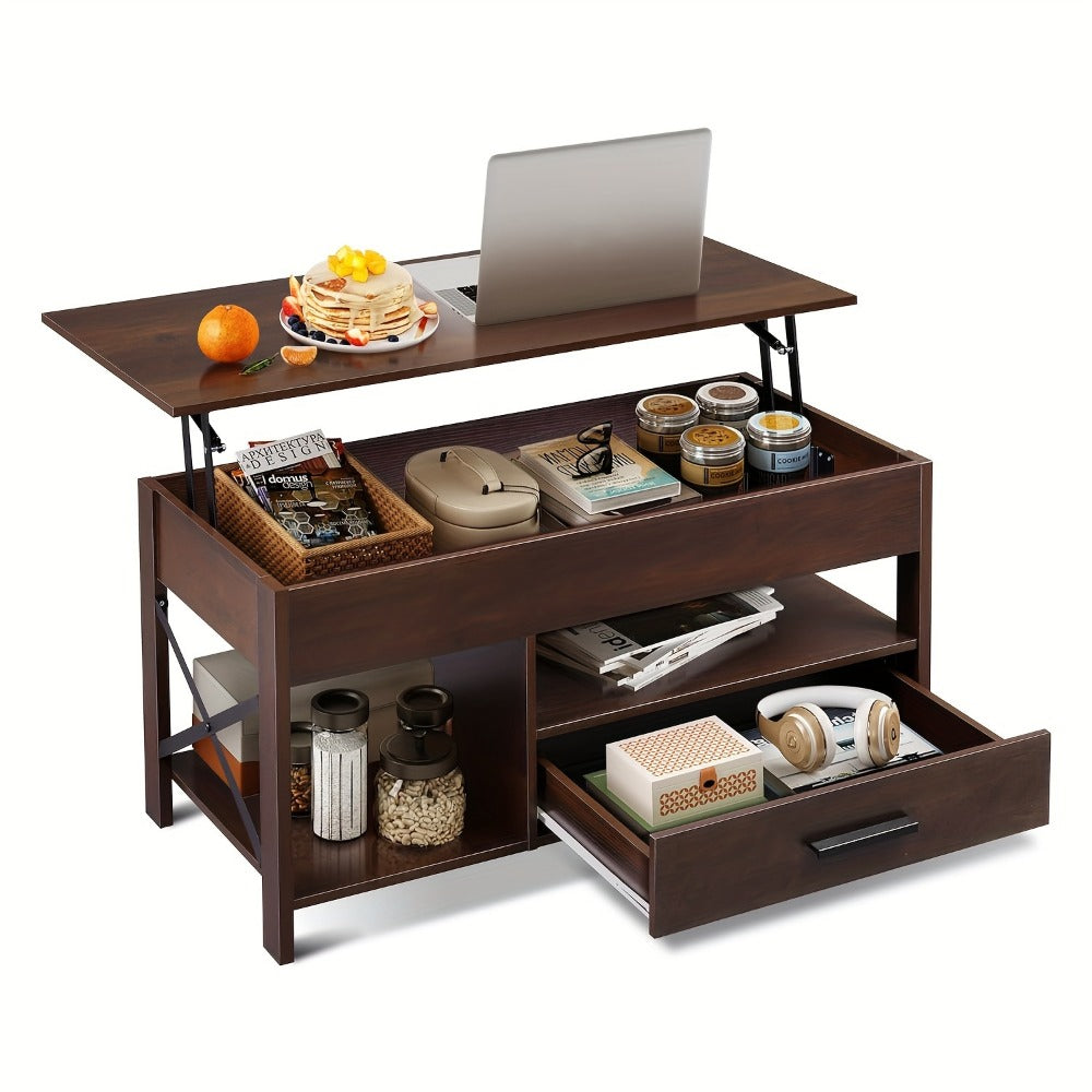 Coffee Table with Storage Drawers and Lift-Top Storage for Living Room detail image - detail view 11