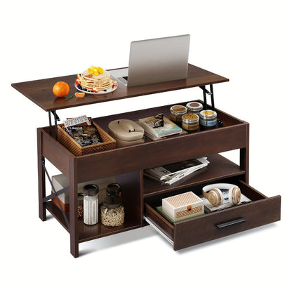 Coffee Table with Storage Drawers and Lift-Top Storage for Living Room detail image - detail view 11