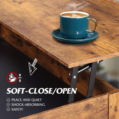 Coffee Table with Storage Drawers and Lift-Top Storage for Living Room detail image - detail view 12