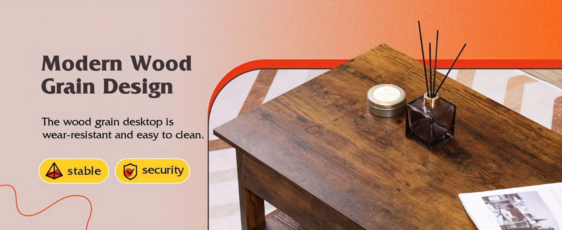 Coffee Table with Storage Drawers and Lift-Top Storage for Living Room detail image - detail view 14