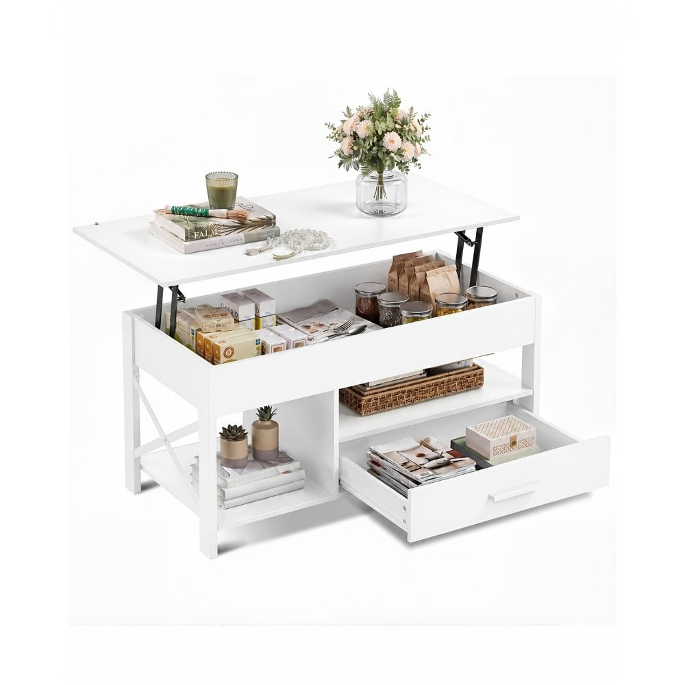 Coffee Table with Storage Drawers and Lift-Top Storage for Living Room detail image - detail view 5
