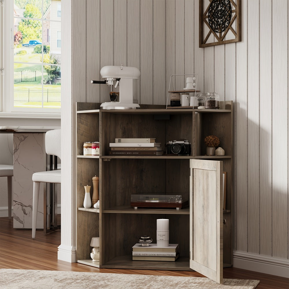Corner Cabinets And Bookshelves with Charging Station for Living Room detail image - detail view 10