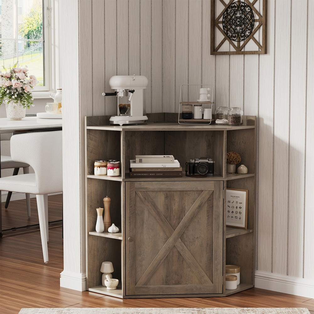 Corner Cabinets And Bookshelves with Charging Station for Living Room detail image - detail view 5