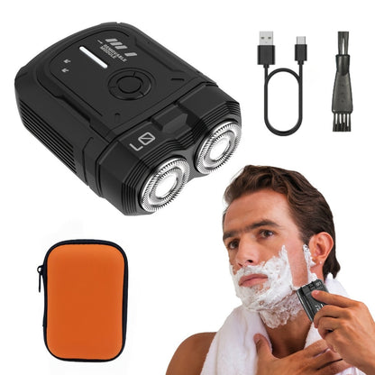 Portable Mini Electric Shaver for Men Dual Floating Blade USB Rechargeable – Cordless Travel Shaver Waterproof & Digital Display Upgrade Multiple Colors, Great Gift for Him