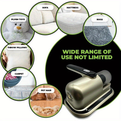 Cordless Mattress Vacuum Cleaner with Ultrasonic Heating & HEPA Filtration – Portable Bed Vacuum for Dust Mites, Pet Hair, Sofas, Upholstery & Carpets
