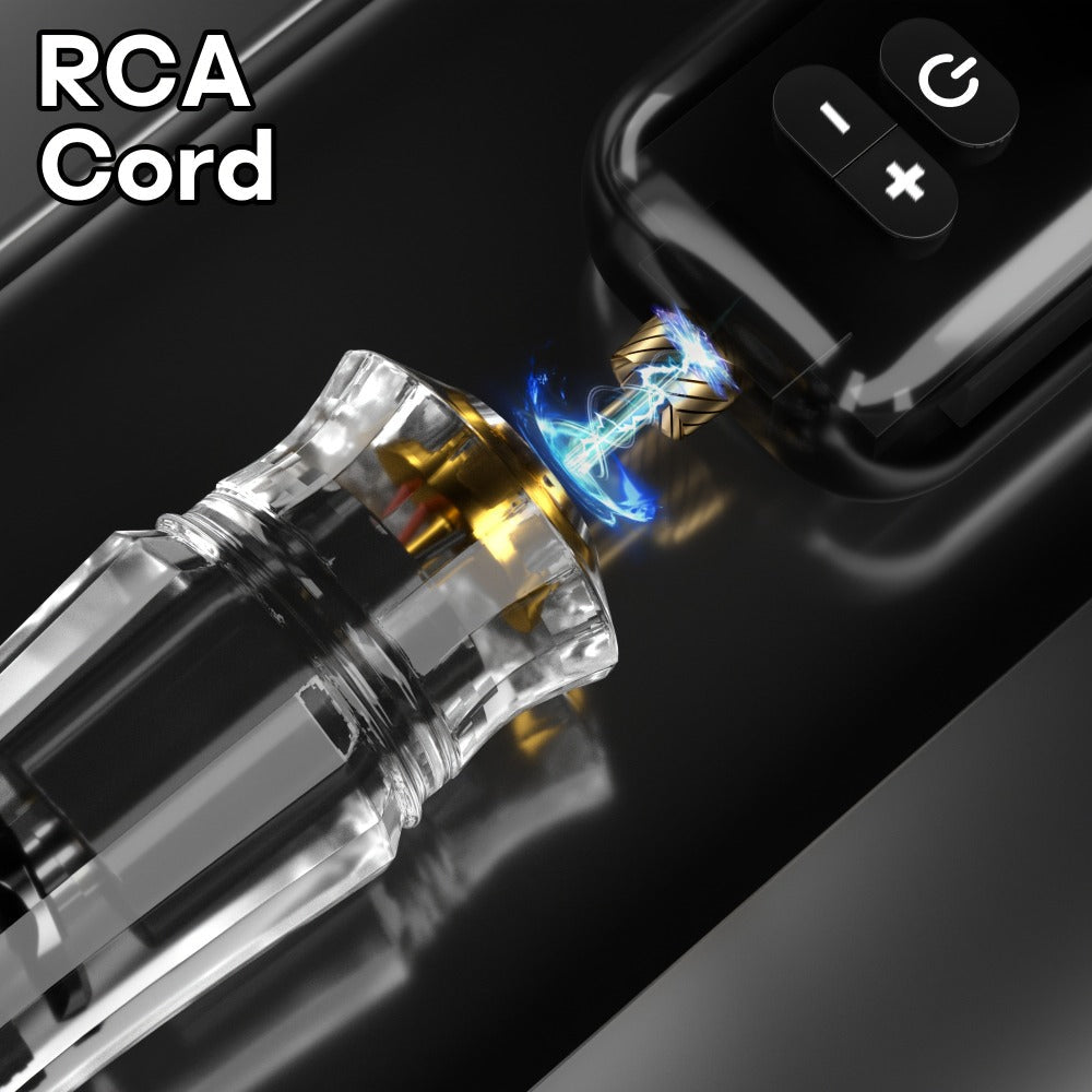Rotary Tattoo Machine Kit Complete Set with 1400mAh Wireless Battery Digital Display 10 Cartridge Needles 6 Inks Practice Skin for Beginners & Professional Artists