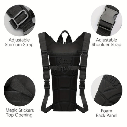 Water Bladder Backpack with 3L & 101.44oz BPA-Free Bladder – Oxford Cloth Hydration Pack for Hiking, Camping & Outdoor Adventures, Multiple Colors Available