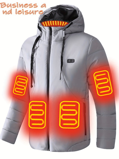 Men's Heated Button-Front Jacket