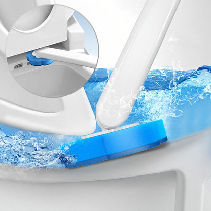 Disposable Toilet Brush Cleaning System with Bracket & Replaceable Heads - Deep Clean Toilet Bathroom Cleaning Kit, No-Touch Hygienic Brush with Refill Packs 17/24/30/35/53 Refills for Home & Bathroom