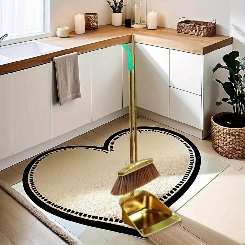 Broom and Dustpan Set Premium Golden Stainless Steel Extra Long Handle Microfiber Bristles V-Shape Leakproof Dustpan Heavy Duty Indoor Outdoor Sweeper for Kitchen Patio Hardwood Tile Floor