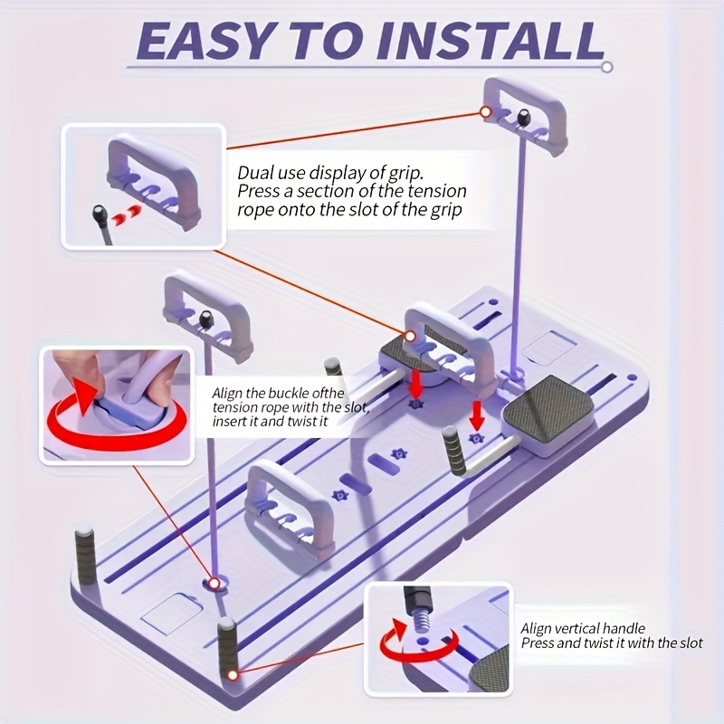 Ab Workout Board 8-in-1 Multifunctional Pilates Board Set – Core Exerciser for Waist & Abdomen Strength Training, Home Gym Fitness Equipment for Men & Women