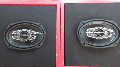 6x9 Inch 5-Way Coaxial Car Speakers Pair – 1000W Peak 120W RMS 4 Ohm with PEI Dome Tweeters, Full Range Stereo Audio, Easy Drop-In Replacement for Cars & Trucks