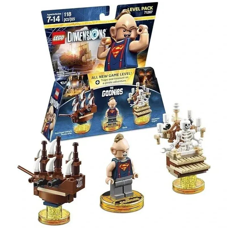 LEGO Dimensions Goonies Level Pack 71267 – Sloth Minifigure Included, 118-Piece Video Game Expansion Kit, Compatible with LEGO Toy Pad, Collectible 2017 Edition for Kids Ages 7-14 & Fans