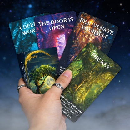 Magic Forest Oracle Cards Deck – Mystical Nature Divination Card Set for Beginners, Intuitive Guidance & Inspiration, Enchanted Woodland Tarot Cards for Adults & Teens, Spiritual Christmas & Birthday Gift