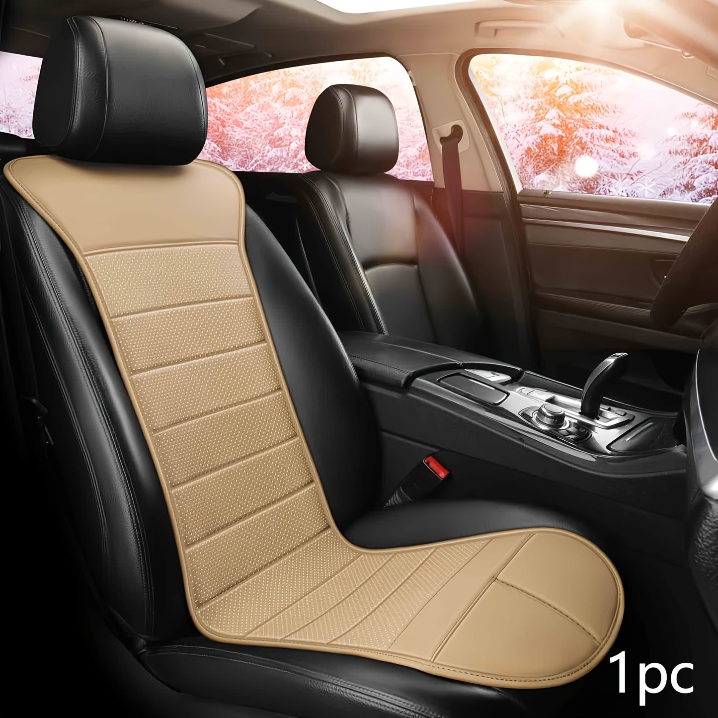 [Advanced Comfort Car Seat Cushion] 1pc/2pcs Advanced Comfort Memory Foam Car Seat Cushion - Anti-Slip Rubber Bottom, with Storage Bag, Driver'S Seat Backrest Cushion