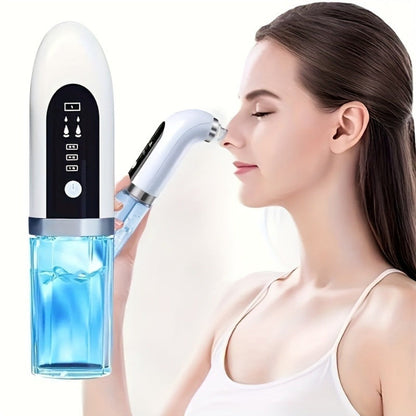 Pore Vacuum Blackhead Remover – 6 Interchangeable Heads & 3 Suction Levels, USB Rechargeable Electric Pore Cleaner, Visible Deep Cleansing Facial Extractor for Men & Women, All Skin Types