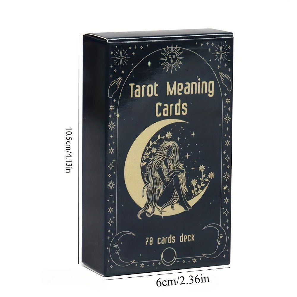 Oracle Cards Tarot Deck – Original Meaning Card Game for Divination Parties & Casual Play, Exquisite Design Desktop Card Game, Gift for Valentine's Day Birthday Christmas Party